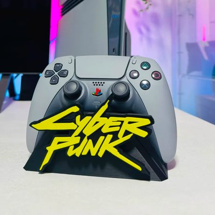 Stand manette PS5 — Cyberpunk (noir & jaune) — Modu Gear